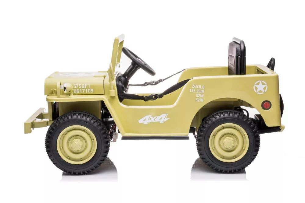 Vaikiškas akumuliatorinis automobilis LEAN CARS JH-103 Khaki 4x4