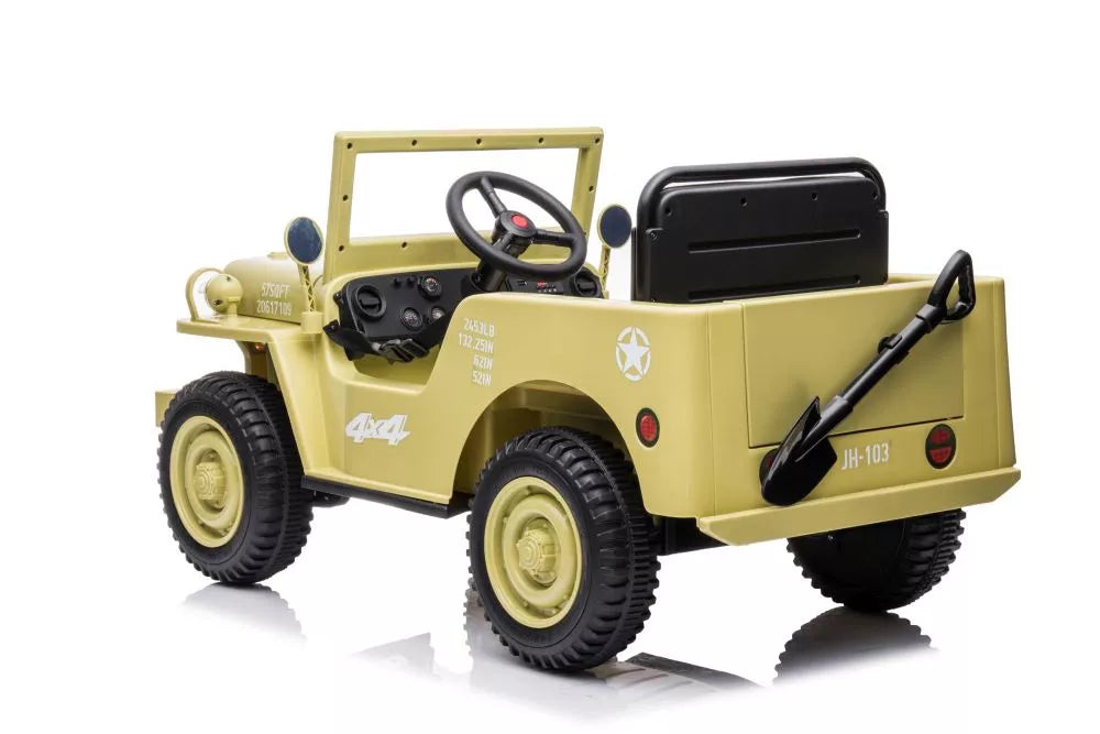 Vaikiškas akumuliatorinis automobilis LEAN CARS JH-103 Khaki 4x4