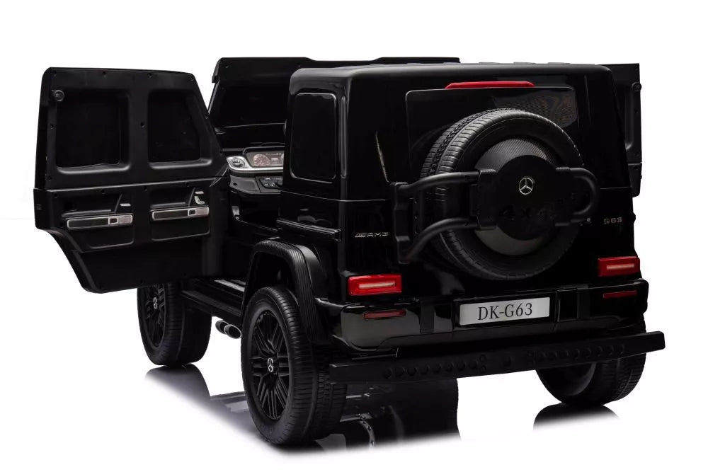 Vaikiškas akumuliatorinis automobilis Mercedes G63 4X4 XXL 24V Black Painted
