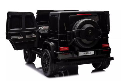 Vaikiškas akumuliatorinis automobilis Mercedes G63 4X4 XXL 24V Black Painted