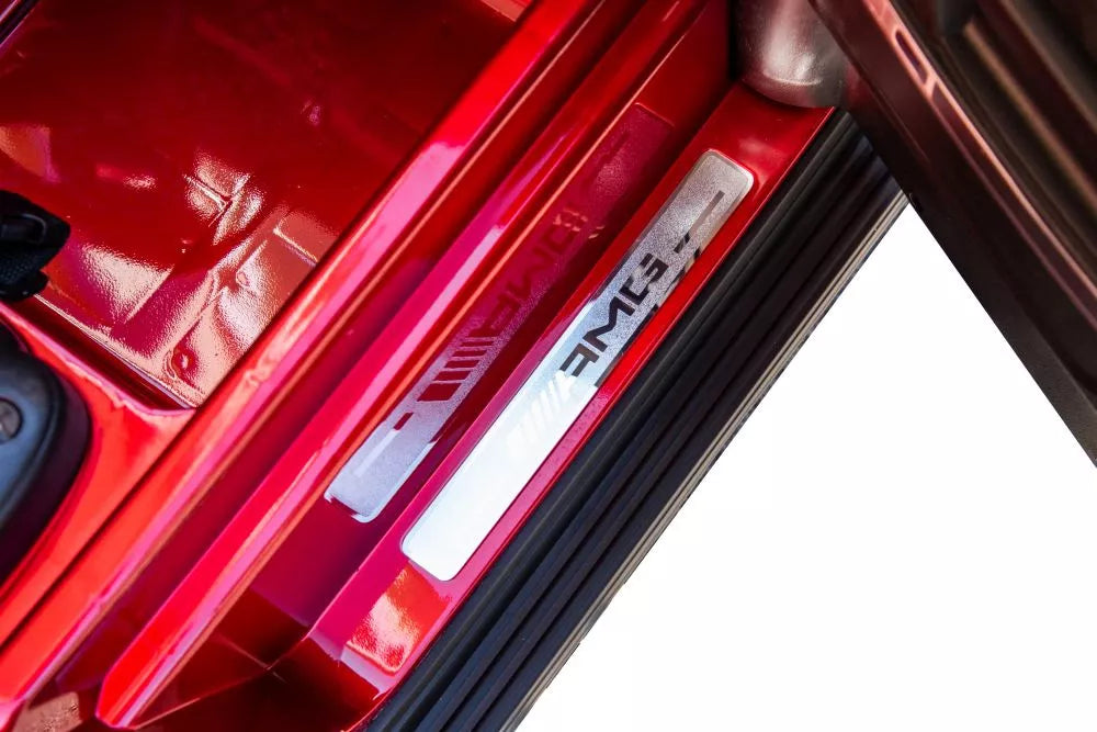 Vaikiškas akumuliatorinis automobilis Mercedes G63 4X4 XXL 24V, raudonas