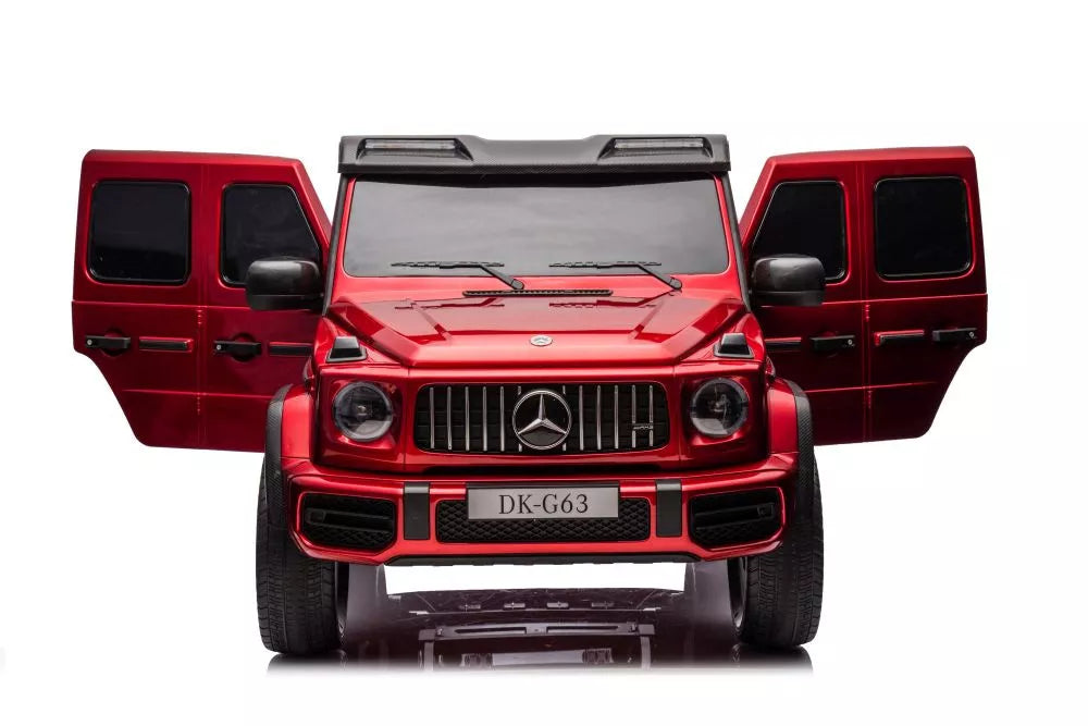 Vaikiškas akumuliatorinis automobilis Mercedes G63 4X4 XXL 24V, raudonas