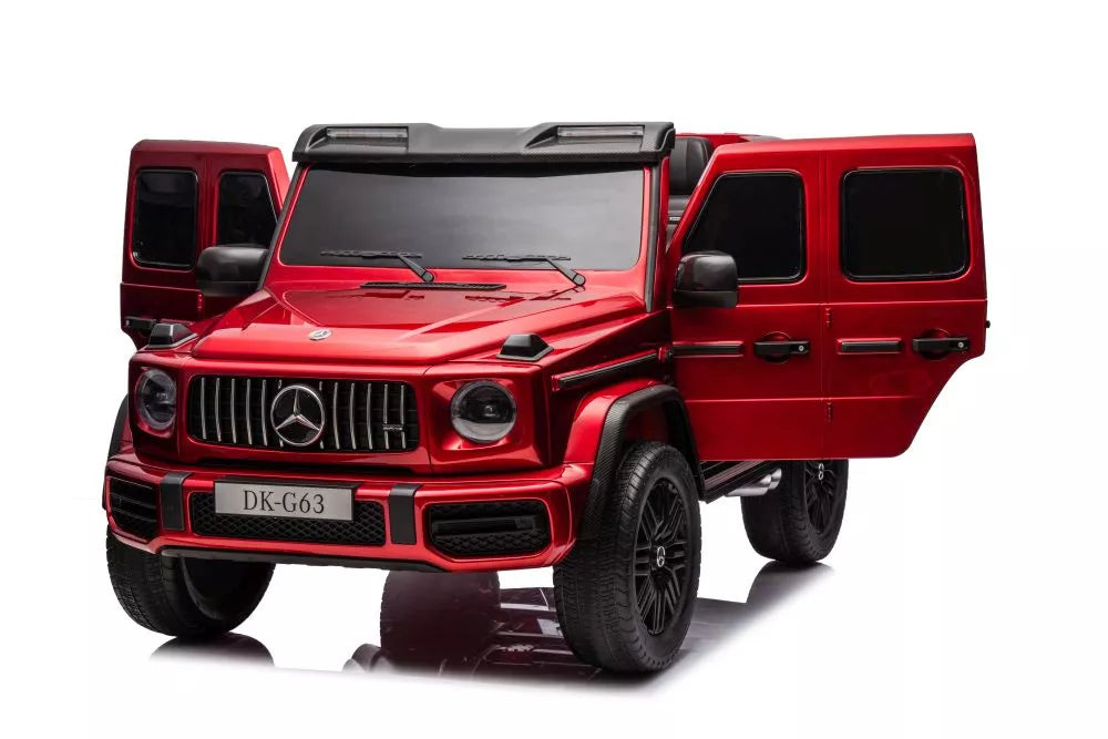 Vaikiškas akumuliatorinis automobilis Mercedes G63 4X4 XXL 24V, raudonas