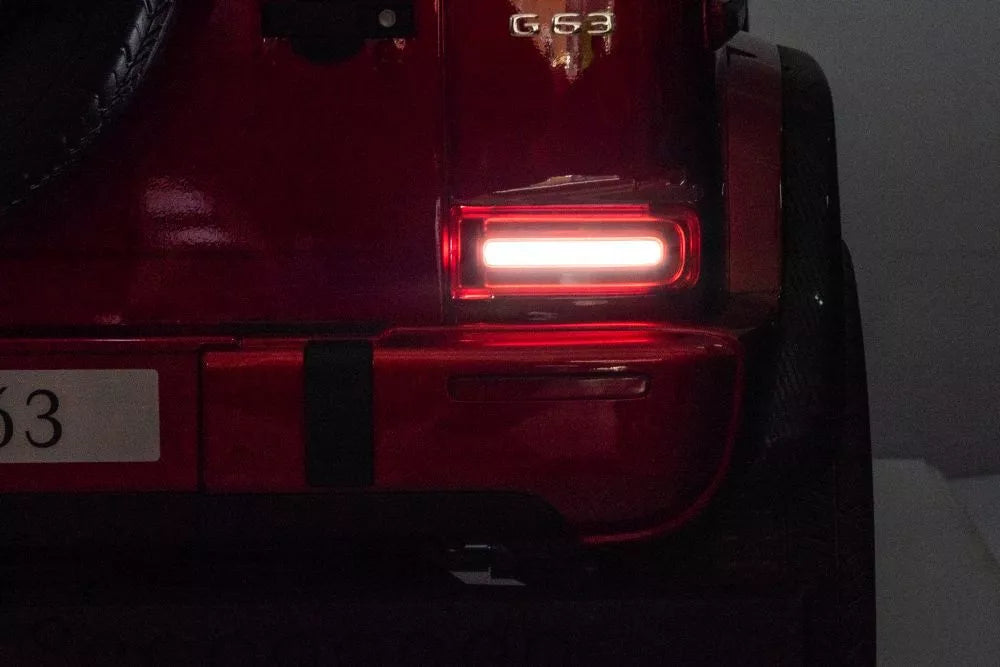 Vaikiškas akumuliatorinis automobilis Mercedes G63 4X4 XXL 24V, raudonas