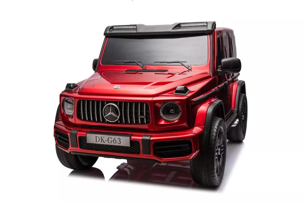 Vaikiškas akumuliatorinis automobilis Mercedes G63 4X4 XXL 24V, raudonas