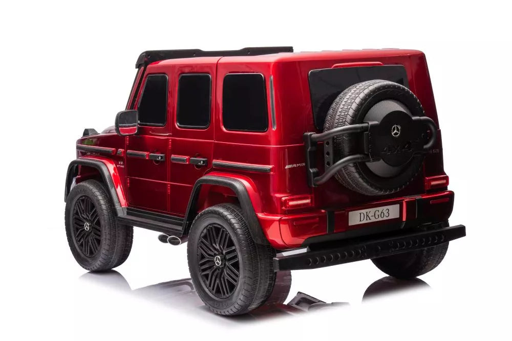 Vaikiškas akumuliatorinis automobilis Mercedes G63 4X4 XXL 24V, raudonas