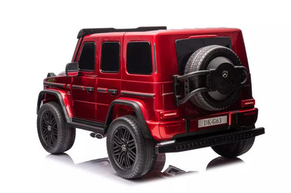 Vaikiškas akumuliatorinis automobilis Mercedes G63 4X4 XXL 24V, raudonas