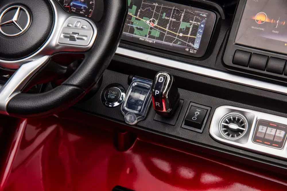 Vaikiškas akumuliatorinis automobilis Mercedes G63 4X4 XXL 24V, raudonas