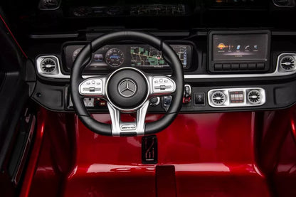 Vaikiškas akumuliatorinis automobilis Mercedes G63 4X4 XXL 24V, raudonas