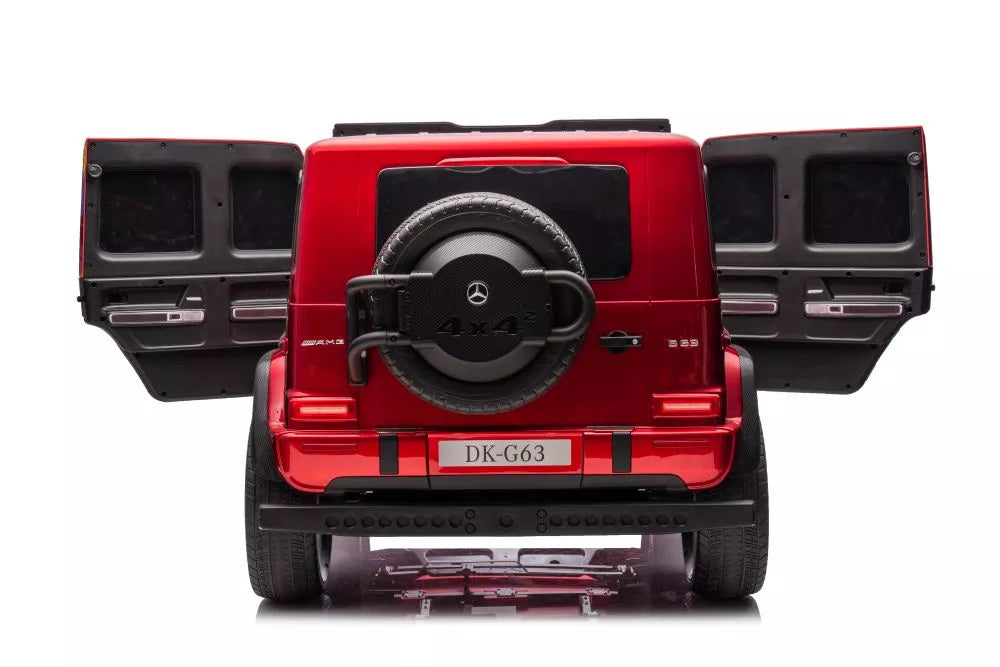 Vaikiškas akumuliatorinis automobilis Mercedes G63 4X4 XXL 24V, raudonas