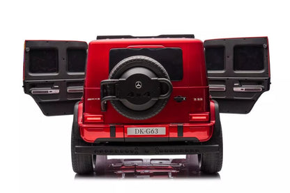 Vaikiškas akumuliatorinis automobilis Mercedes G63 4X4 XXL 24V, raudonas