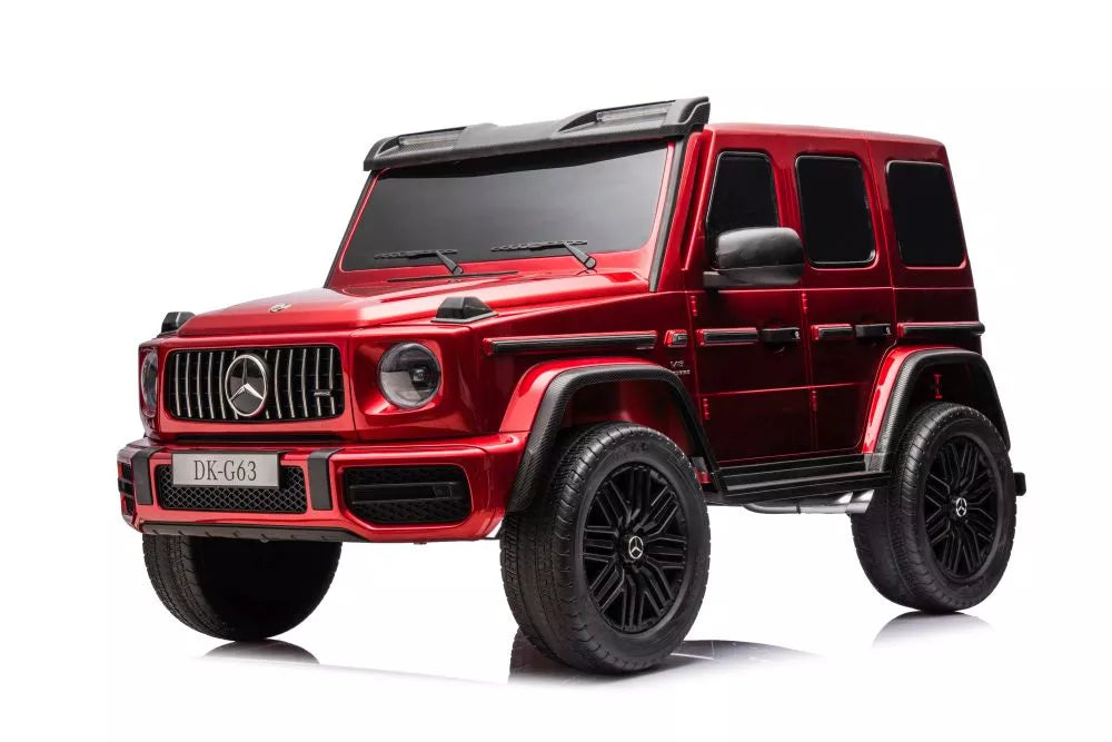 Vaikiškas akumuliatorinis automobilis Mercedes G63 4X4 XXL 24V, raudonas