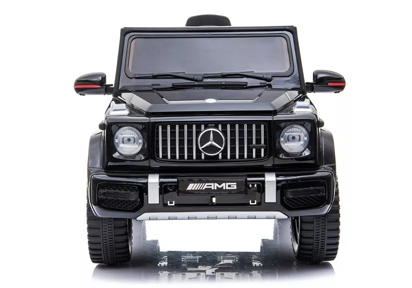 Vaikiškas akumuliatorinis automobilis Mercedes G63 AMG, juodas, lakuotas
