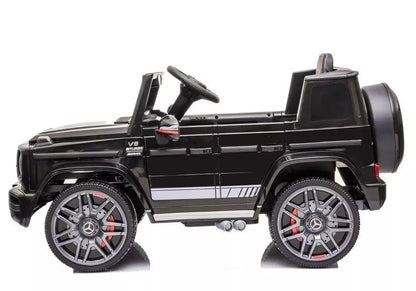 Vaikiškas akumuliatorinis automobilis Mercedes G63 AMG, juodas, lakuotas