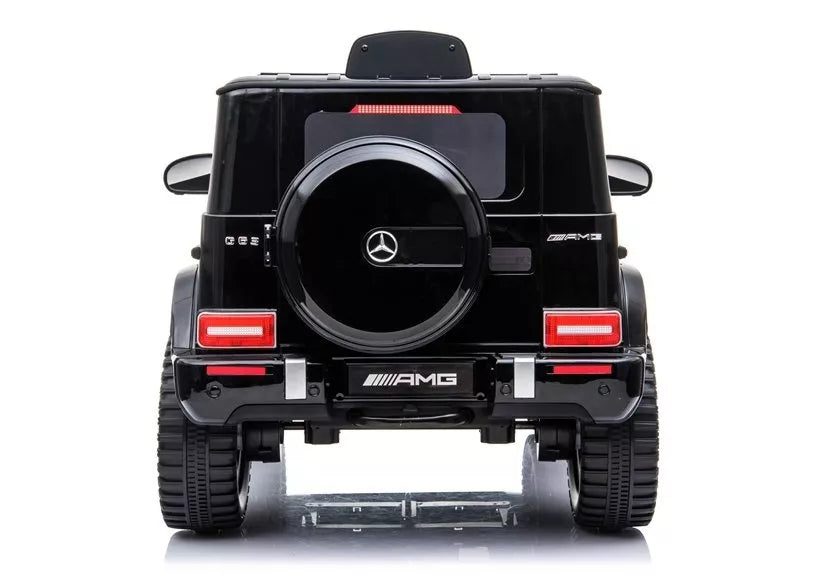Vaikiškas akumuliatorinis automobilis Mercedes G63 AMG, juodas, lakuotas