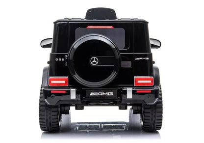 Vaikiškas akumuliatorinis automobilis Mercedes G63 AMG, juodas, lakuotas