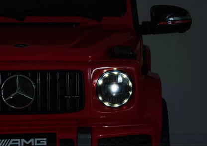 Vaikiškas akumuliatorinis automobilis Mercedes G63 raudonas