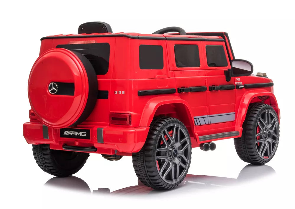 Vaikiškas akumuliatorinis automobilis Mercedes G63 raudonas