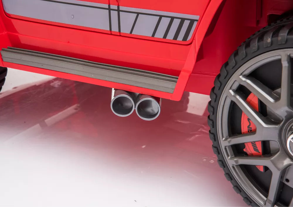 Vaikiškas akumuliatorinis automobilis Mercedes G63 raudonas