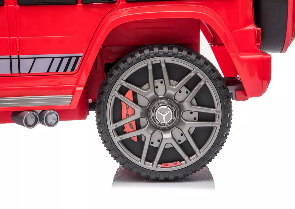 Vaikiškas akumuliatorinis automobilis Mercedes G63 raudonas