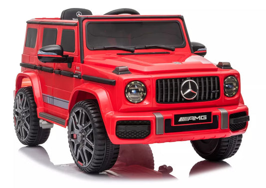 Vaikiškas akumuliatorinis automobilis Mercedes G63 raudonas