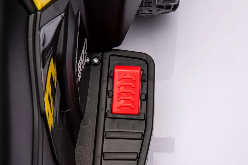 Vaikiškas akumuliatorinis keturratis LEAN CARS GTS1155, geltonas