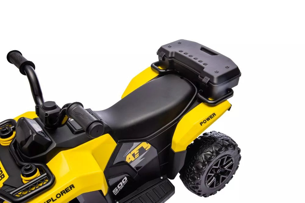 Vaikiškas akumuliatorinis keturratis LEAN CARS GTS1155, geltonas