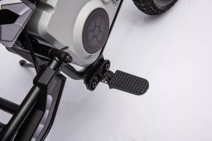 Vaikiškas akumuliatorinis kroso motociklas A9901, chaki spalvos