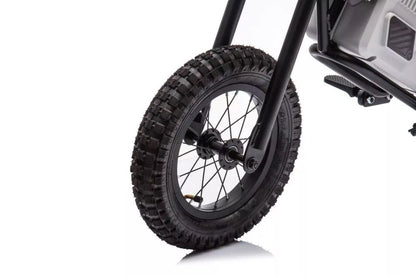 Vaikiškas akumuliatorinis kroso motociklas A9901, chaki spalvos