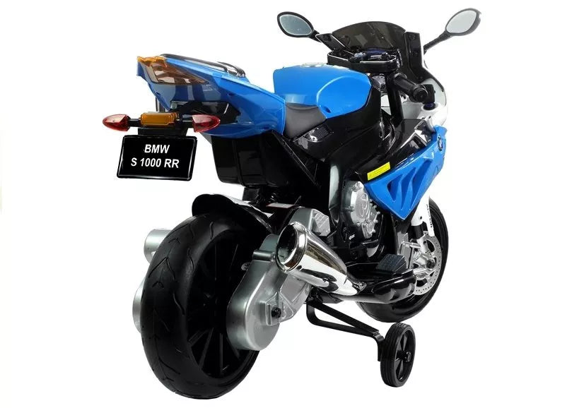 Vaikiškas akumuliatorinis motociklas BMW S1000RR - Mėlynas
