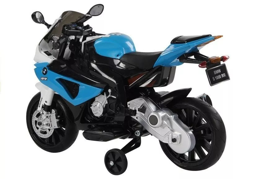 Vaikiškas akumuliatorinis motociklas BMW S1000RR - Mėlynas