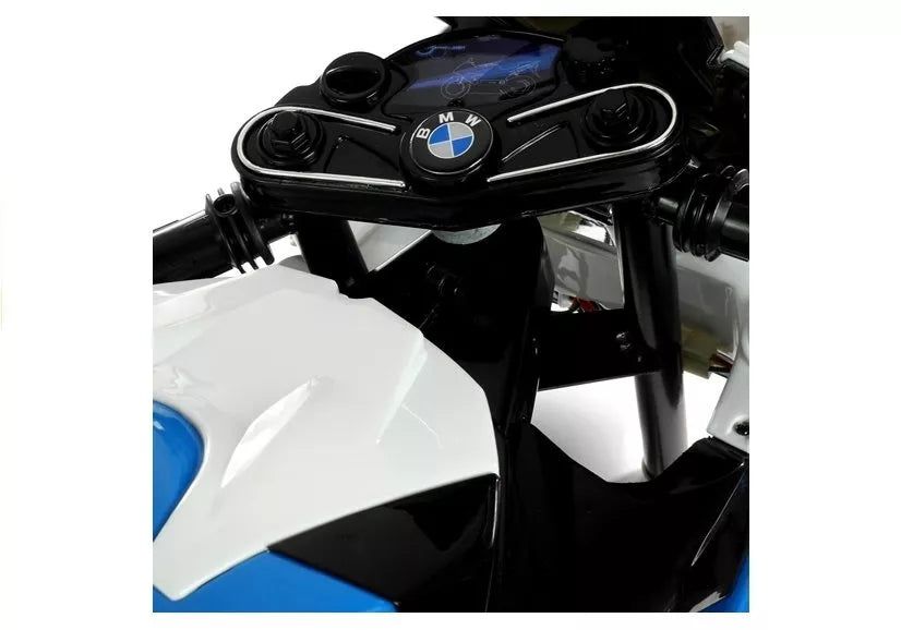 Vaikiškas akumuliatorinis motociklas BMW S1000RR - Mėlynas