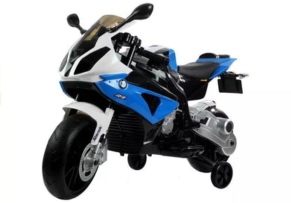 Vaikiškas akumuliatorinis motociklas BMW S1000RR - Mėlynas