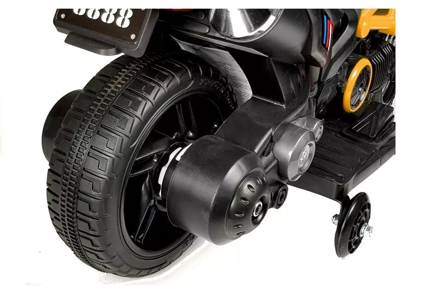 Vaikiškas akumuliatorinis motociklas GTM1188 Geltonas