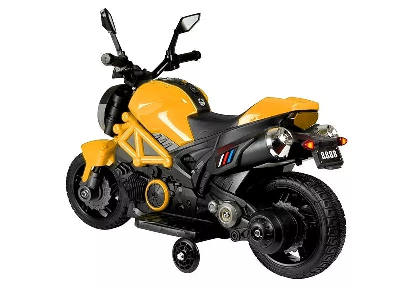 Vaikiškas akumuliatorinis motociklas GTM1188 Geltonas