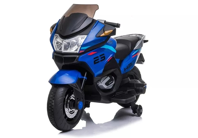 Vaikiškas akumuliatorinis motociklas XMX609 mėlynas