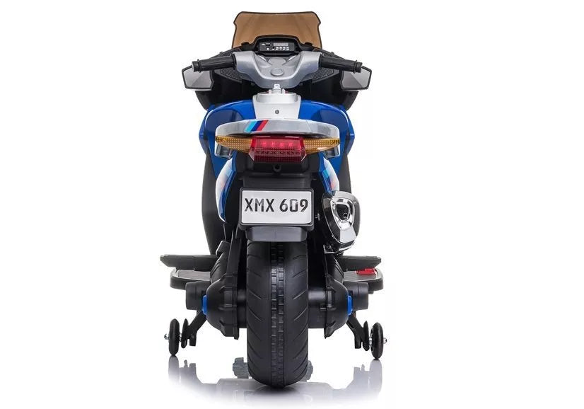 Vaikiškas akumuliatorinis motociklas XMX609 mėlynas