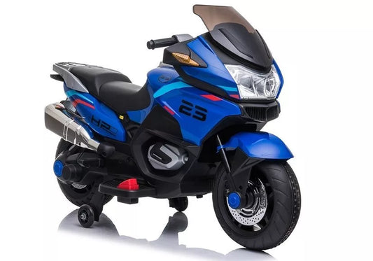 Vaikiškas akumuliatorinis motociklas XMX609 mėlynas