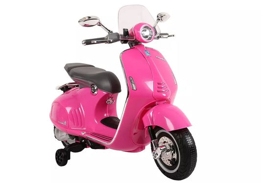 Vaikiškas akumuliatorinis motoroleris Vespa GTS 300, rožinis