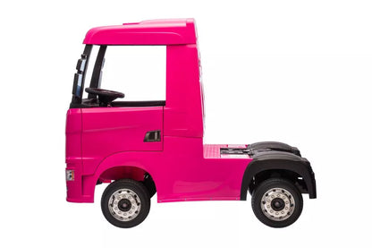 Vaikiškas akumuliatorinis sunkvežimis Scania 500R HL698 4x4, rožinis