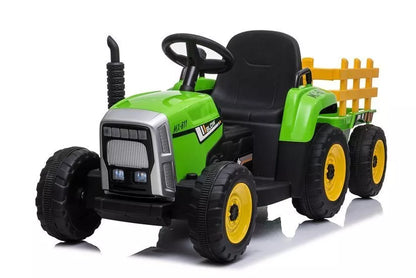 Vaikiškas akumuliatorinis traktorius LEAN CARS XMX611 balta spalva