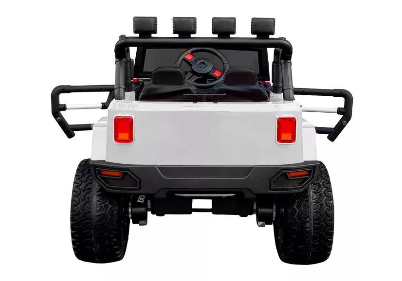 Vaikiškas akumuliatorinis visureigis Jeep WXE-1688 4x4, baltas