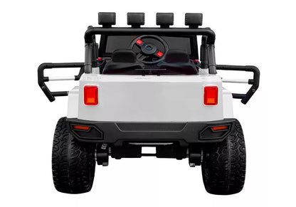 Vaikiškas akumuliatorinis visureigis Jeep WXE-1688 4x4, baltas
