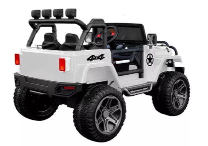 Vaikiškas akumuliatorinis visureigis Jeep WXE-1688 4x4, baltas