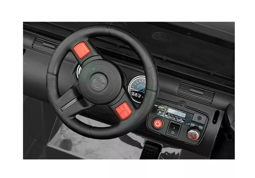 Vaikiškas akumuliatorinis visureigis Jeep WXE-1688 4x4, baltas