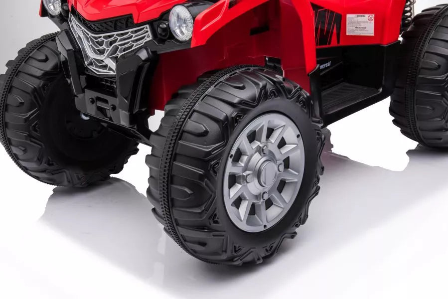 Vaikiškas elektrinis keturratis Madman JS009 raudonos spalvos