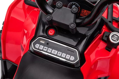 Vaikiškas elektrinis keturratis Madman JS009 raudonos spalvos