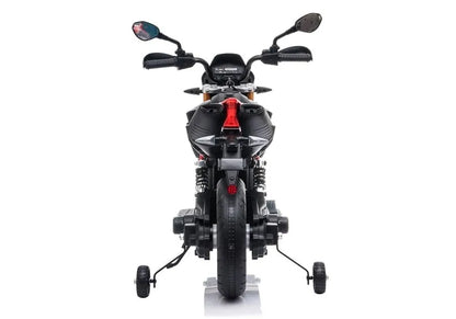 Vaikiškas elektrinis motociklas Aprilia A007, juodas