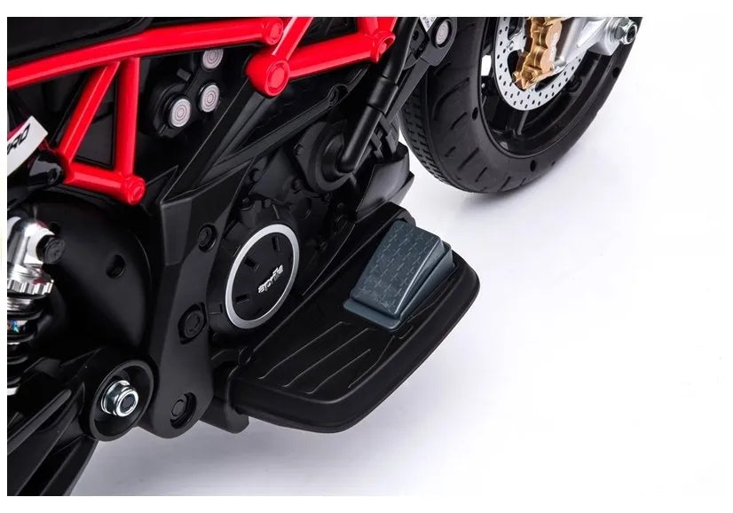 Vaikiškas elektrinis motociklas Aprilia A007, juodas