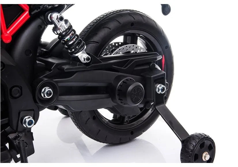 Vaikiškas elektrinis motociklas Aprilia A007, juodas